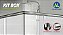 Kit Alumínio Box Banheiro Padrão de Canto C1-0,90x1,90mts - Imagem 3
