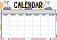 Placa Calendário em Inglês - Calendar Two - Imagem 1