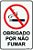 Placa Obrigado por não Fumar - Imagem 1