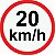 Placa 20 KM/h - Imagem 1