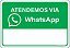Placa Atendimento Via WhatsApp - Imagem 1
