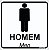 Placa Toalete Masculino - Imagem 1