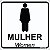 Placa Toalete Feminino - Imagem 1