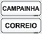 Kit de Placas Campainha e Correio - Imagem 1