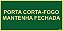 Placa Porta Corta-Fogo - Imagem 1