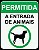 Placa Permitida a Entrada de Animais - Imagem 1