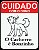 Placa Cuidado com o Dono – O Cachorro é Bonzinho - Imagem 1