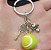 Chaveiro Pingente Raquete De Tênis Com Bolinha I Love Tenis Kit Chaveiro Tennis - Imagem 3