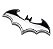 Adesivo Emblema Tuning Batman 3d Metal - Pronto Envio - prateado - Imagem 1