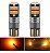 2 Lampadas Pingo t10 10 led Chip Canbus Canceler 12 e 24v LARANJA - Imagem 1
