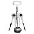 Saca Rolhas Abridor de Garrafas Metal Inox Grande - Imagem 1