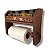 Porta Tempero Galheteiro 4 Potes + Papel Toalha Completo - Imagem 4