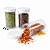 Kit com Potes de Acrílico 90ml Para Temperos - Imagem 2