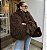 Casaco Mongolian Fur Marrom - Imagem 4