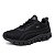 Tênis Unissex Esportivo Black Caminhada Tamanho Especial - Imagem 3