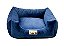 Cama Quadrada para Cachorro ou Gatos Super Luxo Luppet Azul Tamanho:M - Imagem 8