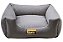 Cama Quadrada para Cachorro ou Gatos Super Luxo Luppet Cinza Tamanho:G - Imagem 1