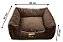 Cama Quadrada para Cachorro ou Gatos Super Luxo Luppet Marrom A6 - Imagem 13