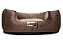 Cama Quadrada para Cachorro ou Gatos Super Luxo Luppet Marrom A6 - Imagem 4