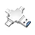 Adaptador 4 em 1 - Tipo C / Lightning / USB-A 3.0 / Micro USB V8 - Verde - Imagem 4