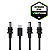 Cabo Carregador para Starlink DC/TC ou DC/DC – 100W PD, USB-C ou DC, 2 Metros, à Prova d’Água – Verde - Imagem 1