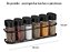 Conjunto Com 6 Porta Condimentos De Parede Arthi Black - Imagem 2