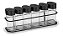 Conjunto Com 6 Porta Condimentos De Parede Arthi Black - Imagem 3