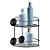 Cantoneira Porta Shampoo Duplo Black  Adesivo 3m Arthi 3433 - Imagem 1