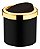 Lixeira Preto/dourado C/tampa Basculante 5litros Future - Imagem 1