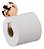 Suporte Para Papel Higiênico Aço Fixação Ventosa Rose Gold - Imagem 1