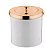 Lixeira Com Tampa 5 Litros Branco/rose Gold Future - Imagem 1