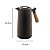 Garrafa Térmica Premium Café 1 L Nórdica Cabo Madeira Preto - Imagem 2