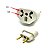 Kit 10un Adaptadores De Tomada 10a / 20a bivolt T - Imagem 3