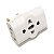 Kit 10un Adaptador Pino Universal Tomada Benjamim T - Imagem 4