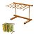 Varal Para Secar Massas De Bambu Ecokitchen 35cm Mimo Style - Imagem 1