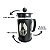 Cafeteira Prensa Francesa Capacidade 600ml Mimo Style Preta - Imagem 5