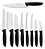 Jogo Facas Tramontina Inox 9 Pcs Cozinha Churrasco 23498/048 - Imagem 1