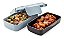 Marmita Lunch Box Cinza Com Preto Electrolux Com Divisoria - Imagem 7