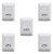 Kit 5 Conjunto 1 Interruptor + 1 Tomada 10a Tramontina Aria - Imagem 1
