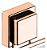 Papeleira Papel Higiênico Fixação Ventosa Rose Gold - Future - Imagem 2