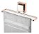 Toalheiro Lavabo Porta Toalha Rosto 25cm Rose Gold Ventosa - Imagem 1