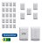 Kit 20 Tomadas Tramontina 5 Interruptor Aria Completa Branco - Imagem 3
