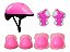 Kit De Proteção Infantil Feminino Rosa Radical Plus Rosa - Imagem 4