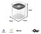 Conjunto 6 Organizadores Herméticos 150ml Empilhavel - Ou - Imagem 3