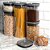 Kit 2 Potes Herméticos Organizador Cozinha Casa Quadrado - Imagem 8