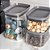 Kit 6 Potes Herméticos Porta Mantimento Casa Cozinha 1 Litro - Imagem 6