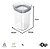 Kit 4 Potes Herméticos Organizador Cozinha Casa 1 Litro Ou - Imagem 4