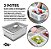Kit 4 Potes Organiza Cozinha Geladeira Empilháveis Marca Ou - Imagem 3