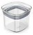 Kit 5 Potes Herméticos Organizador Cozinha Casa Quadrado - Imagem 5