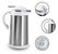 Garrafa Térmica Jarra Inox Camélia Gatilho 1 Litro Branca - Imagem 1